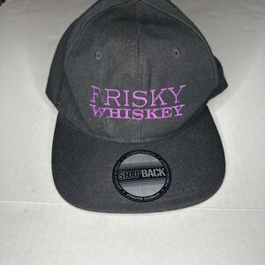 Frisky Whiskey Purple SnapBack Baseball Hat Black Cap One Size New Adjustable